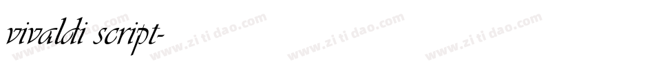 vivaldi script字体转换